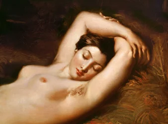 Alvó nimfa, fej részlet, 1850
